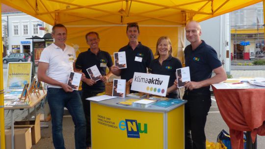 Gruppenbild beim e-Mobilität Testtag in Korneuburg