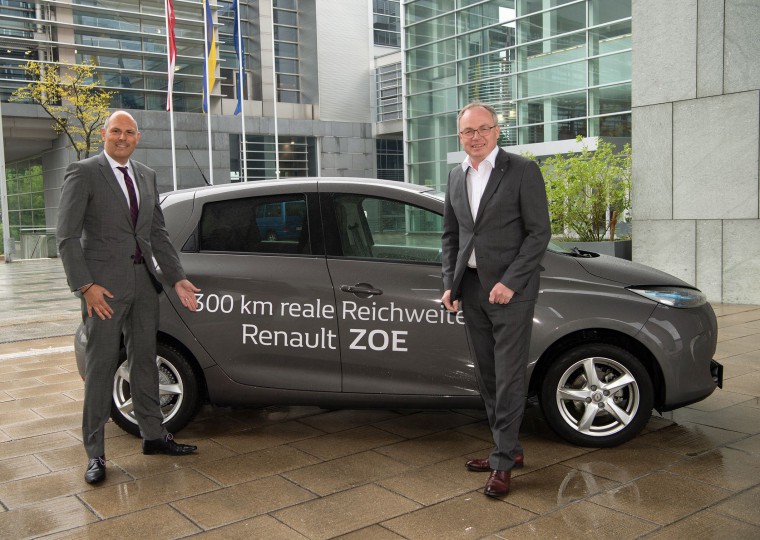 Renault Zoe mit Wittmann und Pernkopf