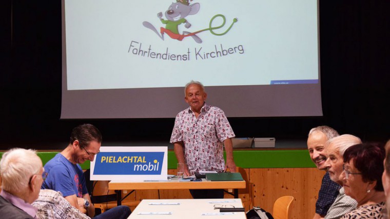 Pielachtal mobil - Startveranstaltung in Kirchberg, Obmann Karl Schweiger
