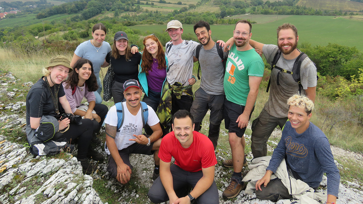 Gruppenbild beim „Green Belt“ Camp des Naturschutzbund Niederösterreich