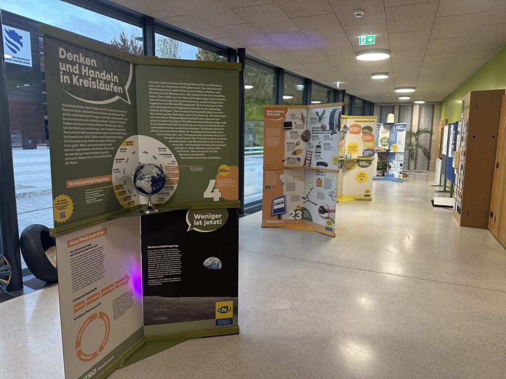 Die Kreislaufwirtschaftsausstellung der eNu am FH Campus in Wieselburg