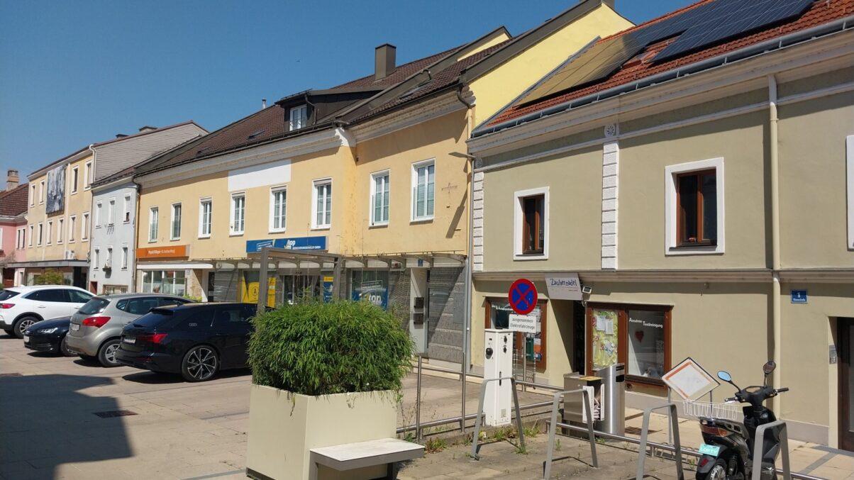 Die e-Ladestation der Stadtgemeinde Pöchlarn.