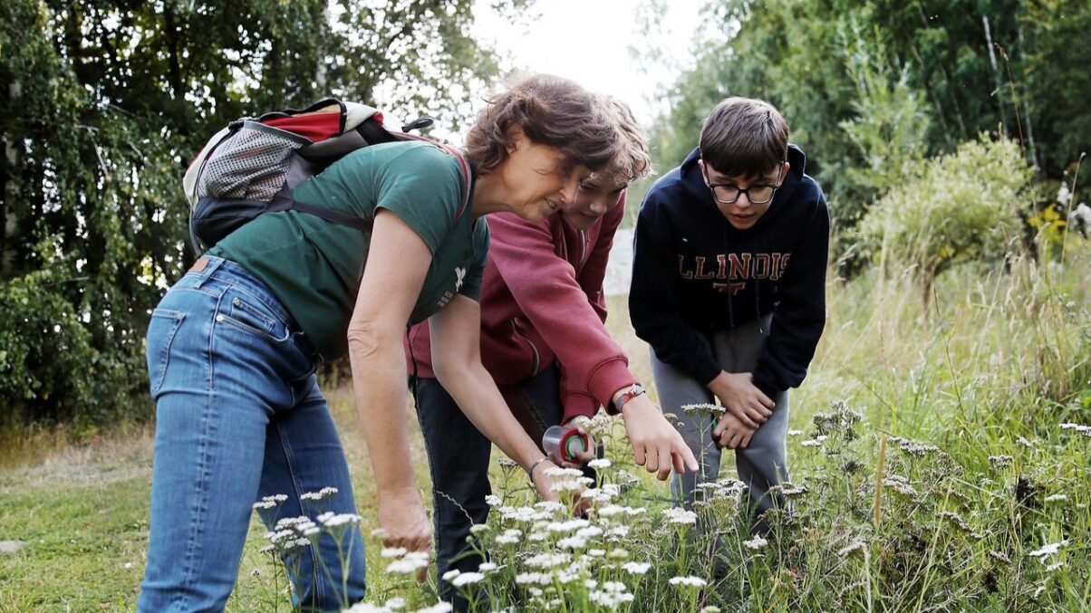 Wanderer im Naturpark Heidenreichsteiner Moor