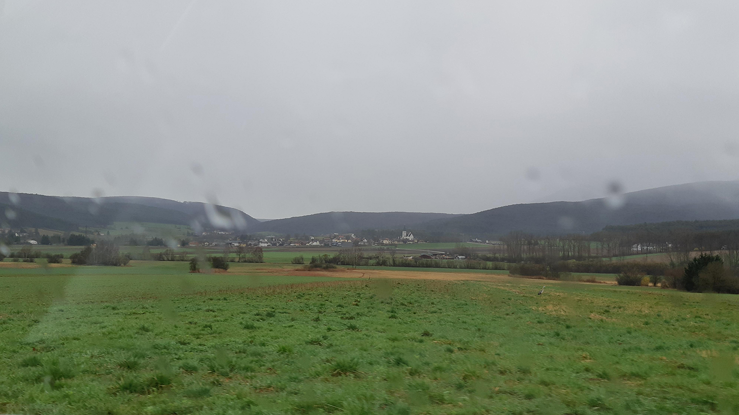 Landschaftsbild Nordöstliche Randalpen bei Regen