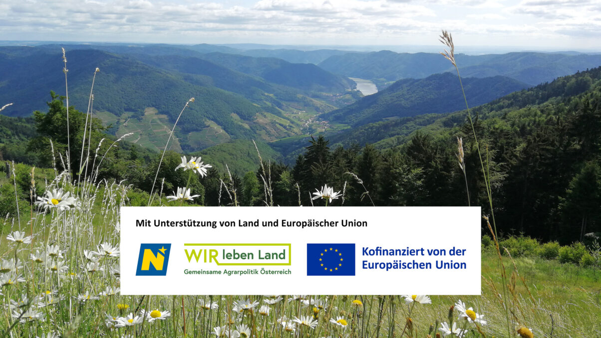 Naturpark Jauerling mit Förderlogo