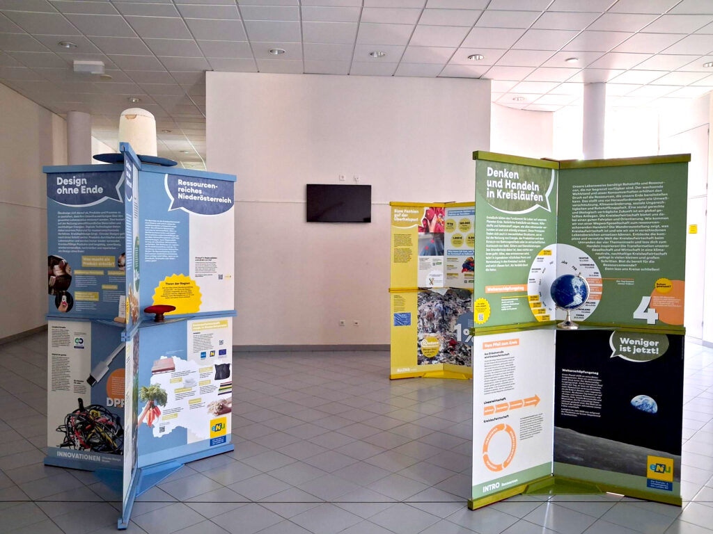 Drei Säulen der Kreislaufwirtschaftswanderausstellung
