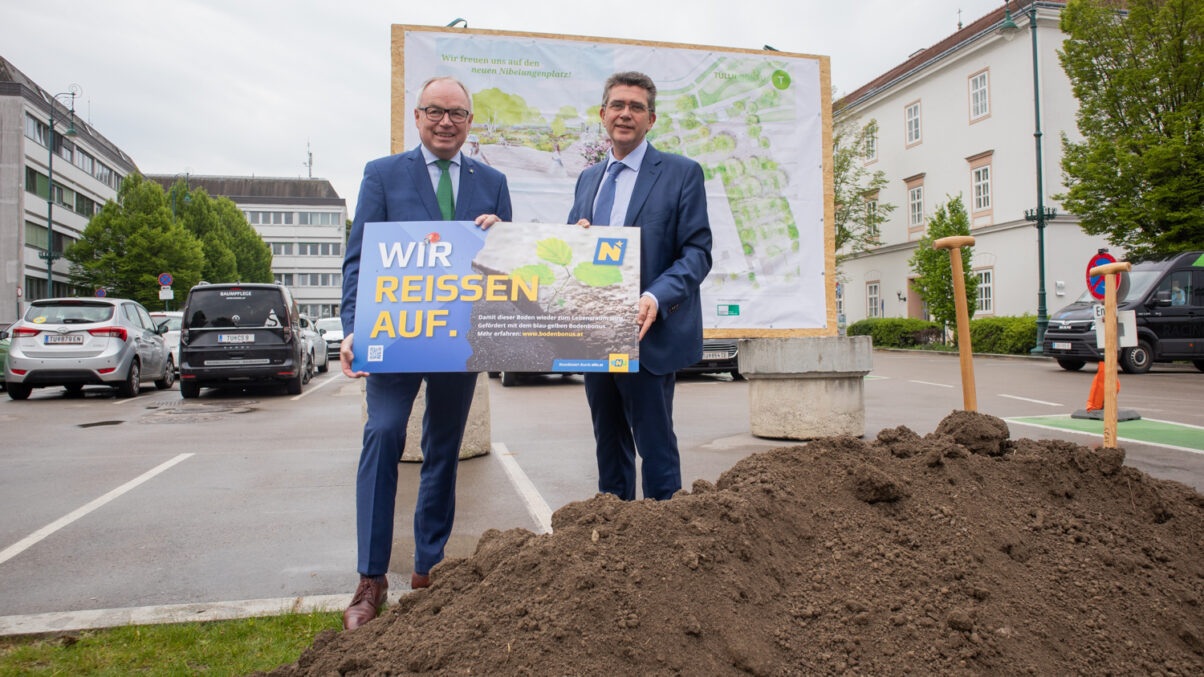 Spatenstich am Nibelungenplatz in Tulln