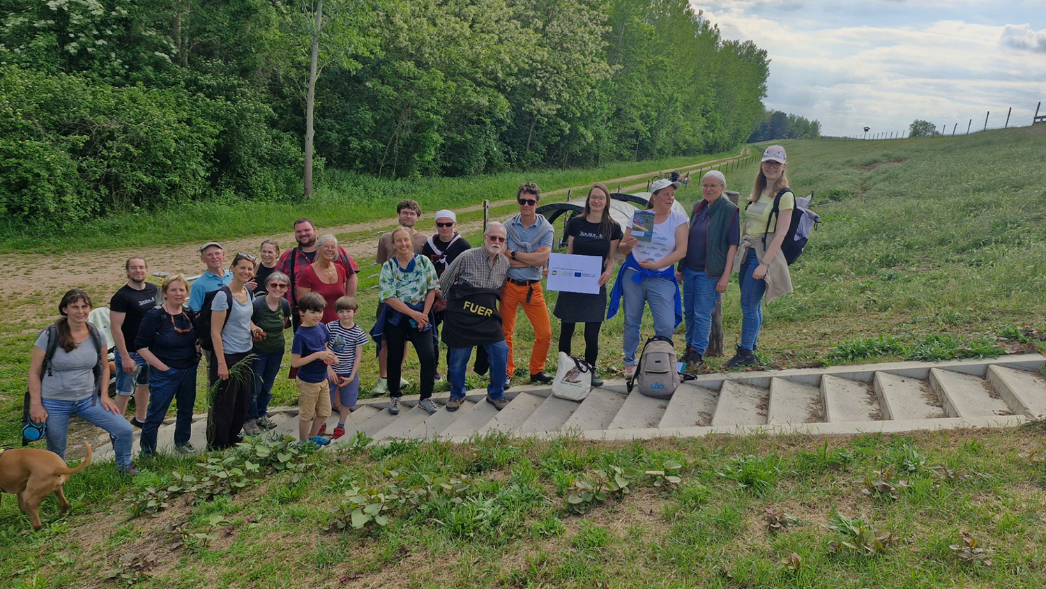 Gruppenbild bei der Wanderung in Zeiselmauer