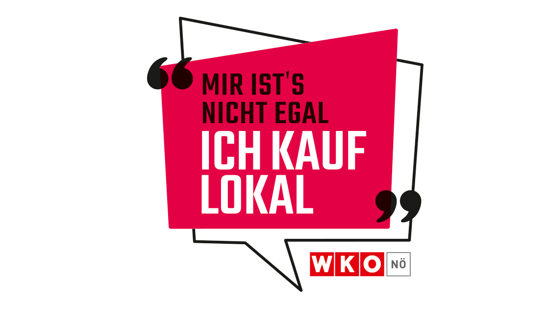 Logo #ichkaufelokal inkl. Logo der WKO NÖ